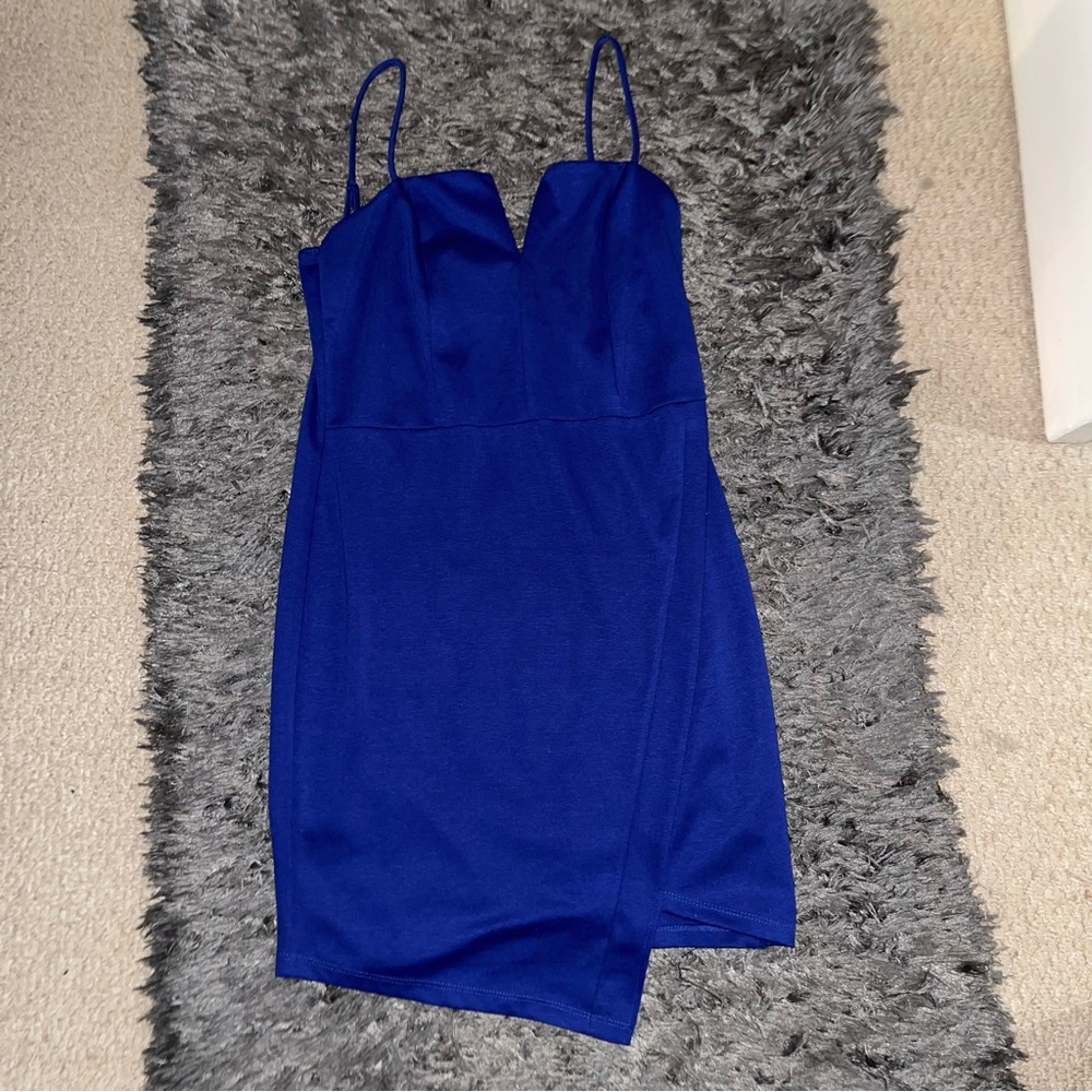 GUESS jewel blue dress NWT